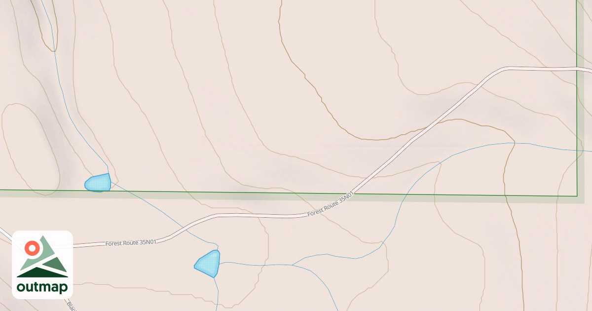Map of BLUE WATER