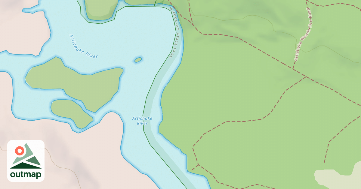 Map of Artichoke Woods Main Trail