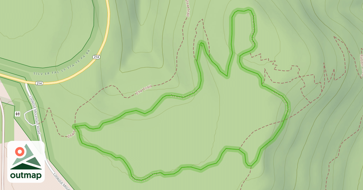 Map of Newt Loop Trail