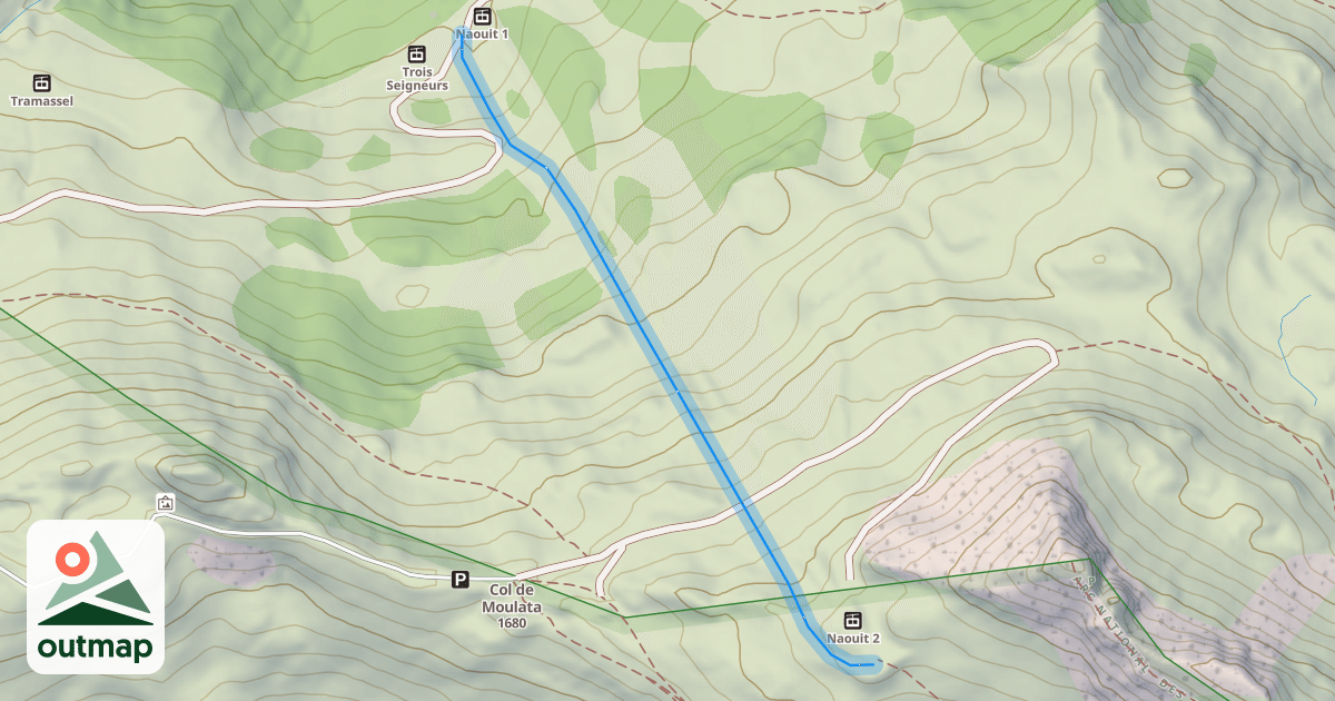 Map of Les Cabris