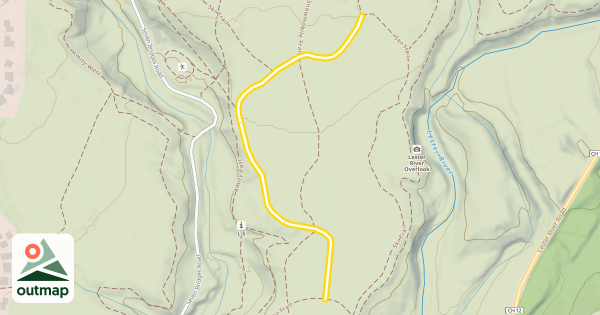 Map of Ski Trail