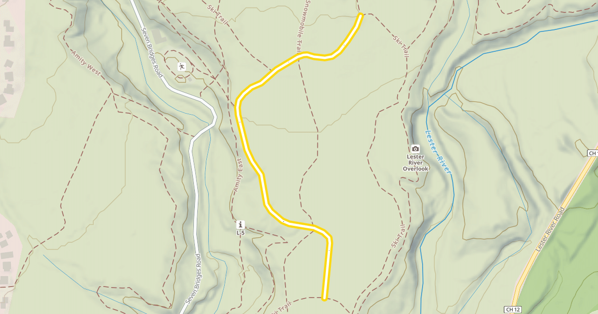 Map preview of Ski Trail
