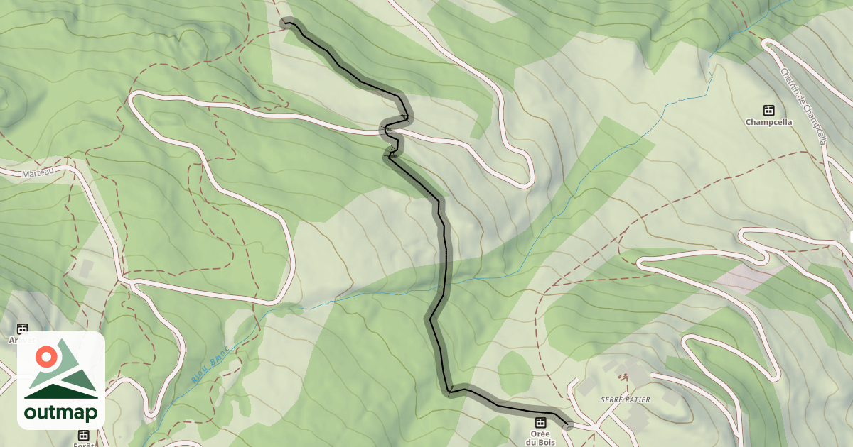 Map of La Traverse de Chêne