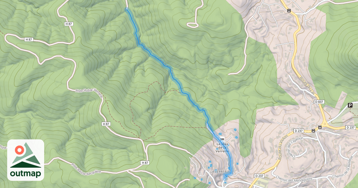 Map of Chemin de la Verrerie