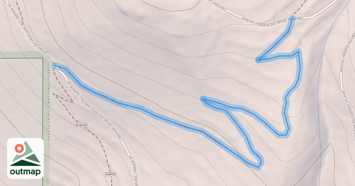 Map of Strawberry Valley 04W48