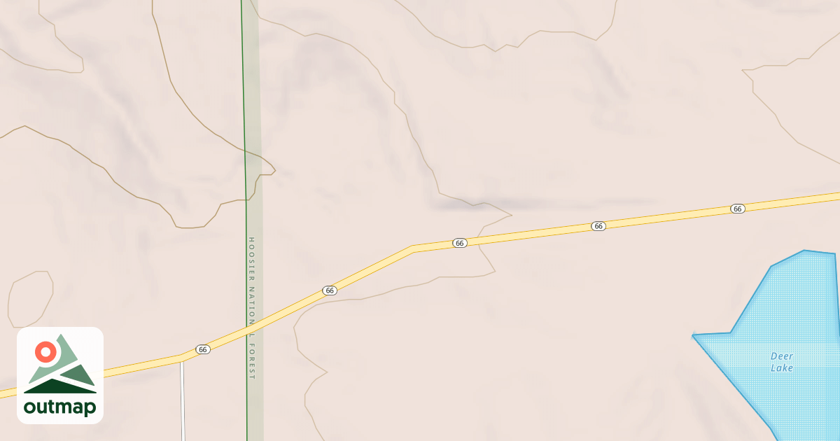 Map of DEER POND NORTH