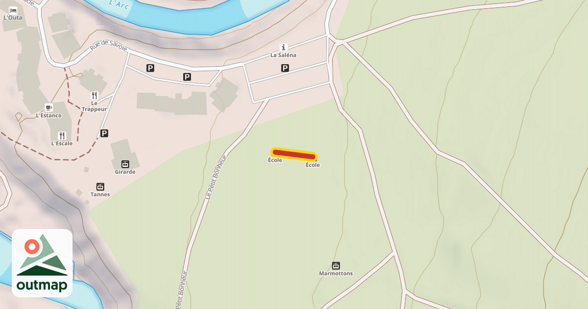 Map of École
