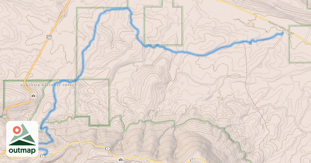 Map of Old Military Road Trail