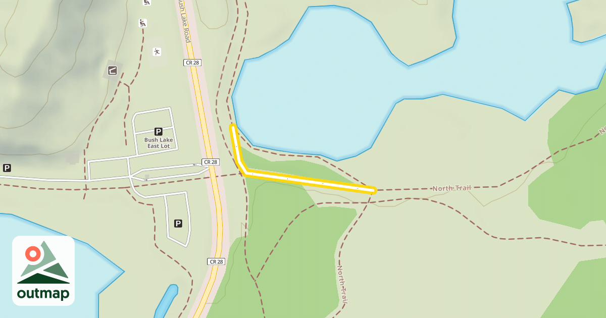 Map of Nature Center Spur
