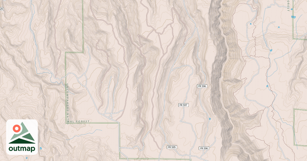 Map of CALLAN DIVIDE