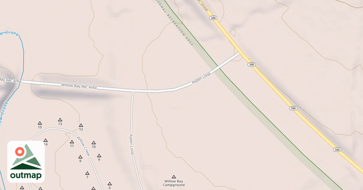 Map of WILLOW BAY - A