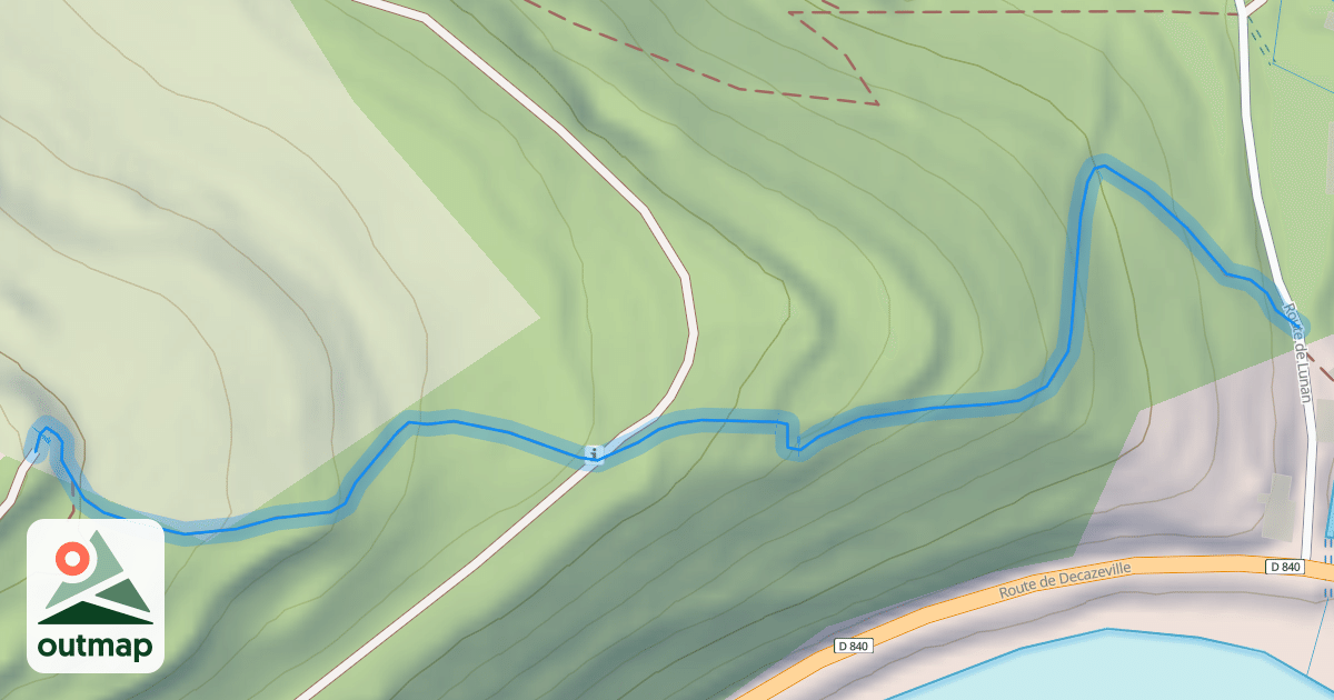 Map of Circuit de Lunan à Capdenac-le-Haut