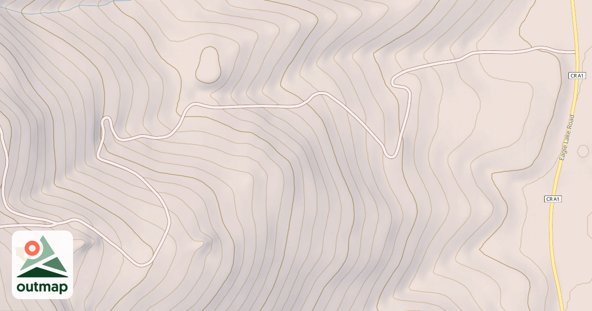 Map of ANTELOPE MTN EAST