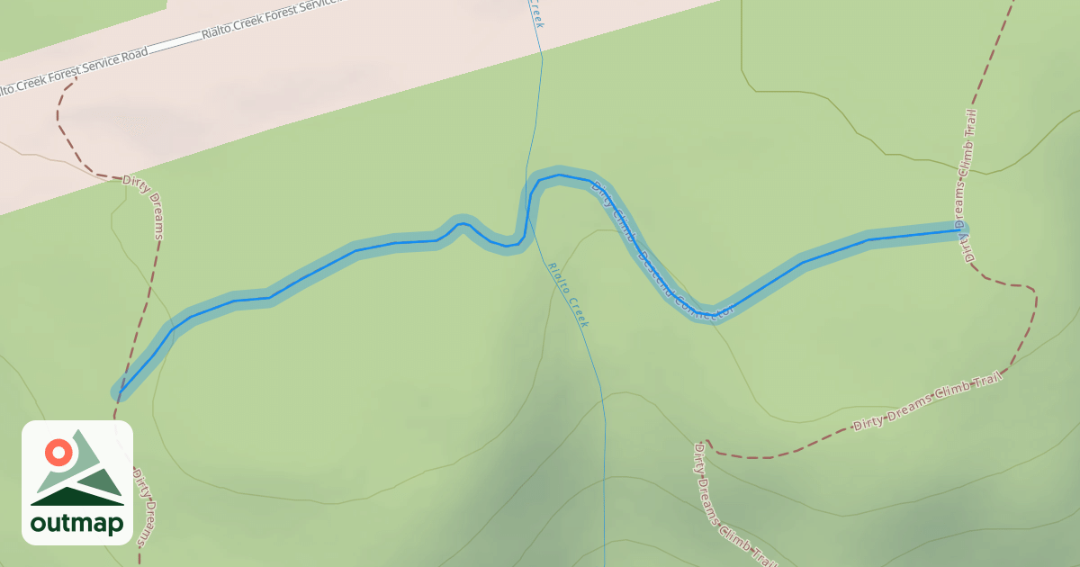 Map of Dirty Climb - Descend Connector