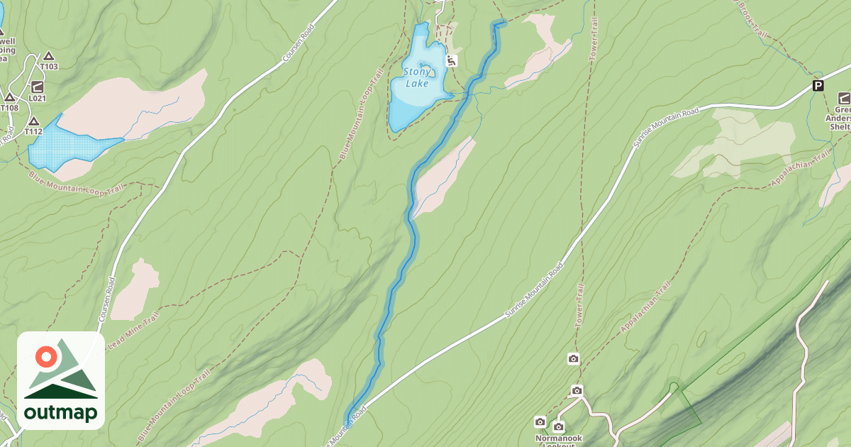 Map of Coursen Trail