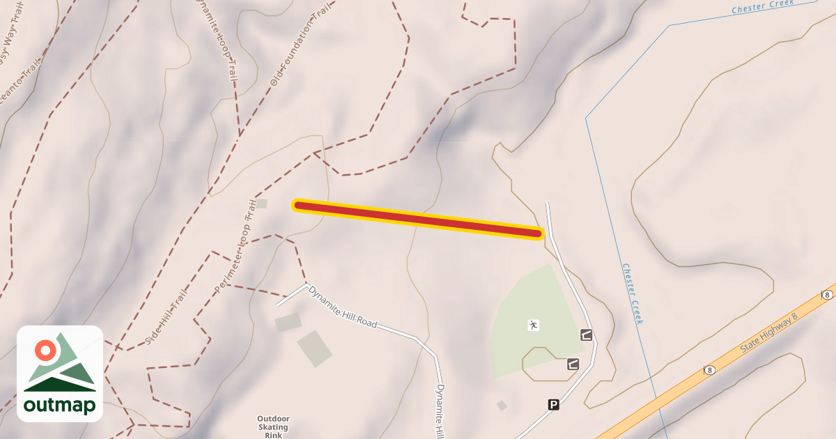 Map of Rope Tow