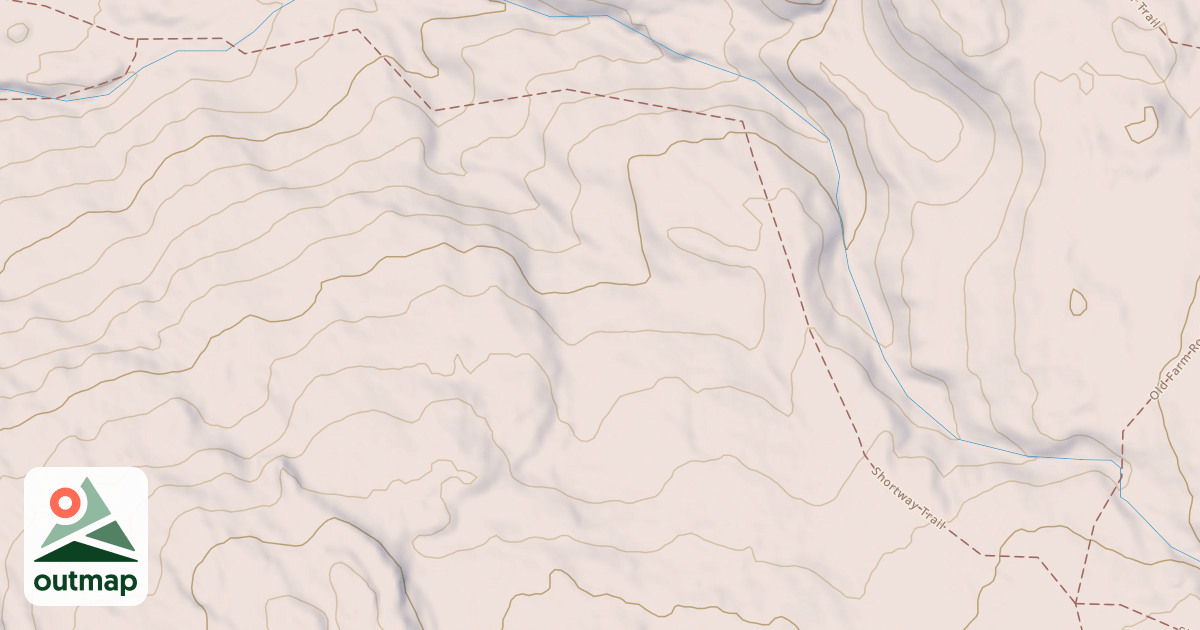 Map of Shelving Rock Mountain Trail - Section 1