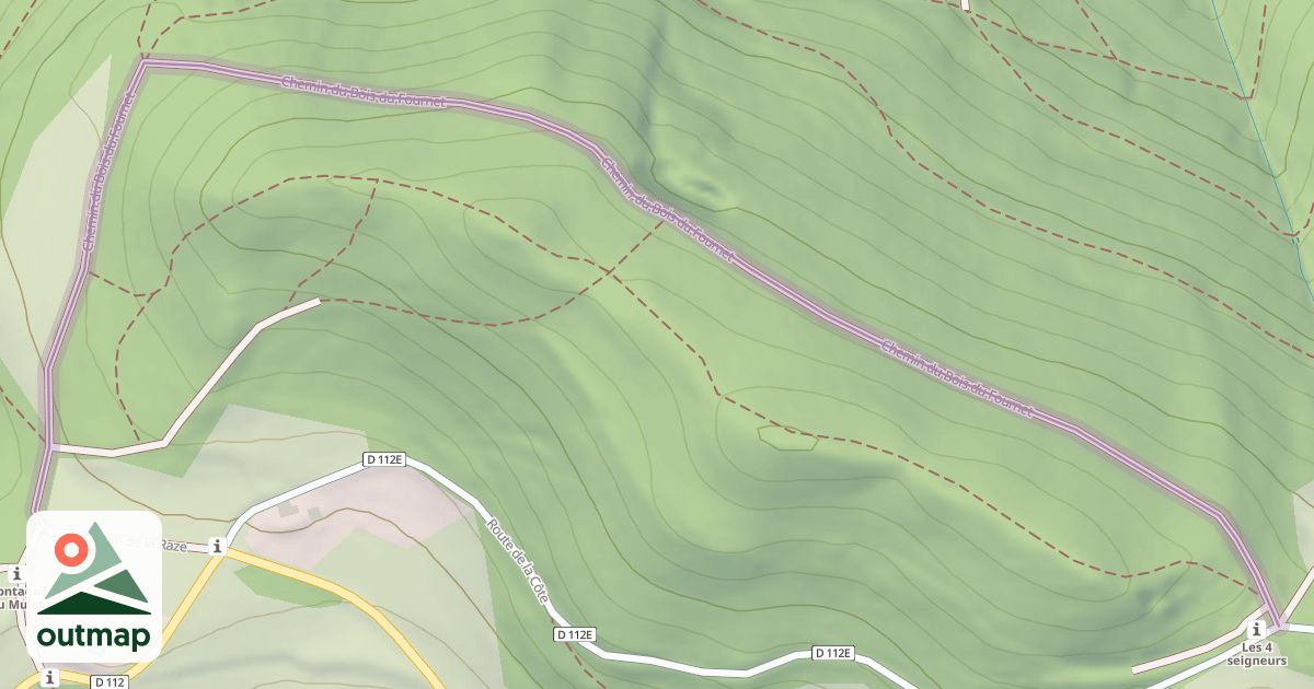 Map of Chemin du Bois du Fournet