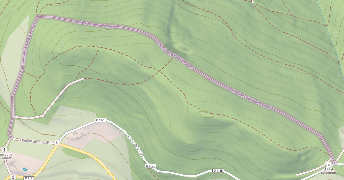 Map preview of Chemin du Bois du Fournet