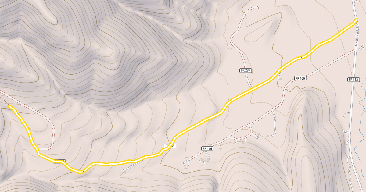 Map preview of Newman Creek Road