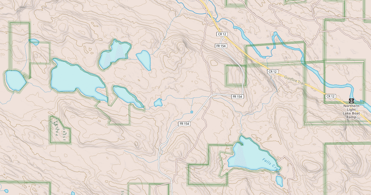 Map preview of Gunflint Trails Snowmobile