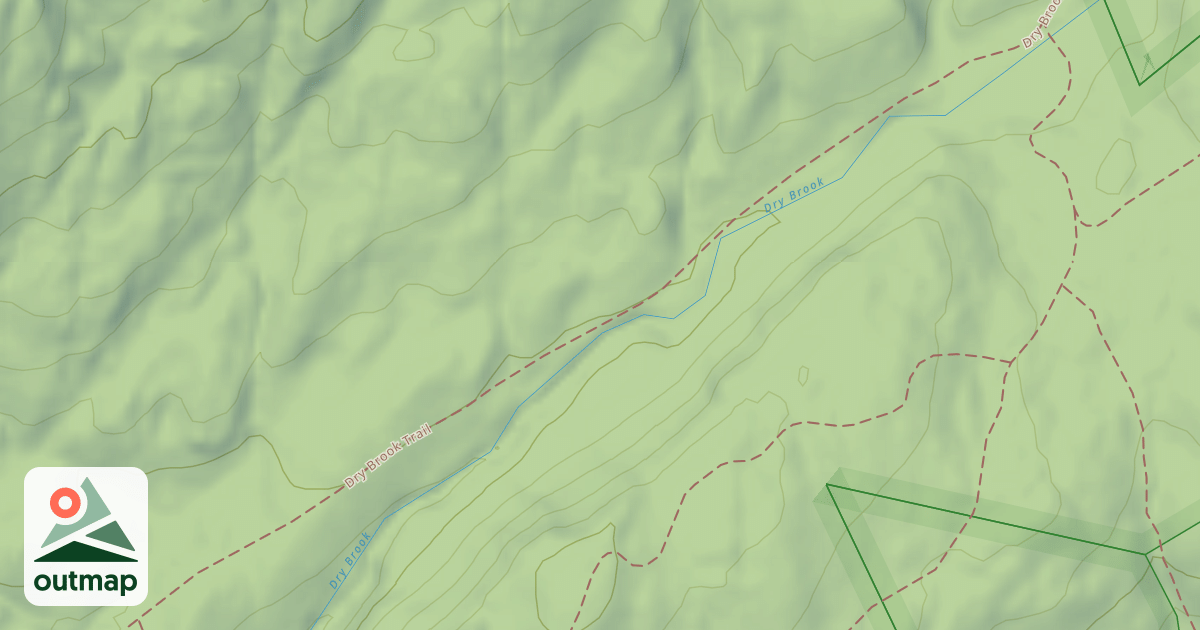 Map of Dry Brook Trail