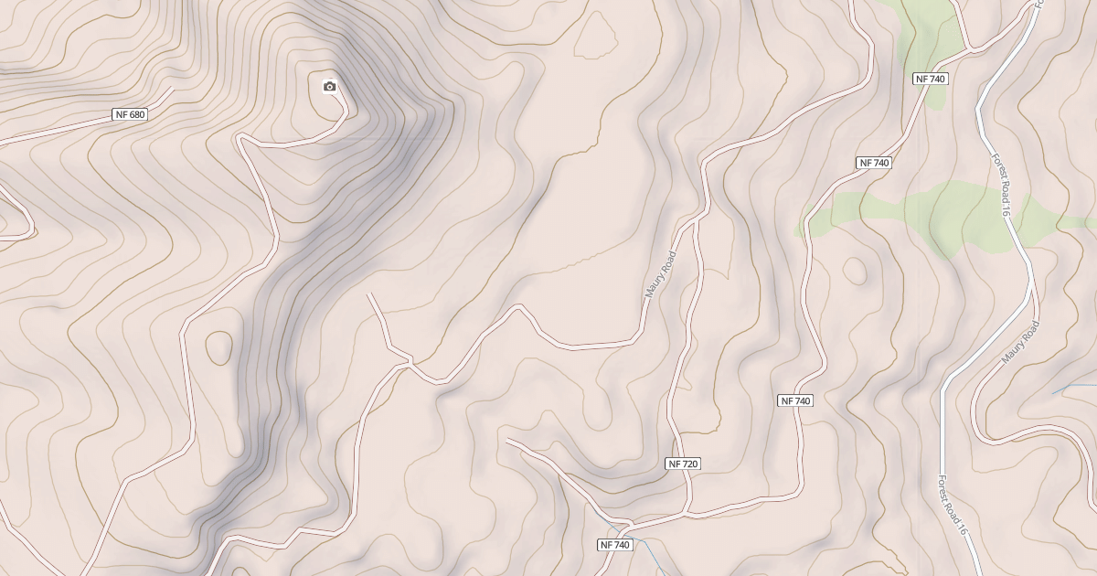 Map preview of USFS Motor Vehicle Use Map Roads {2AE54ED1-DD56-499F-8F83-7E8FFCAA490E}