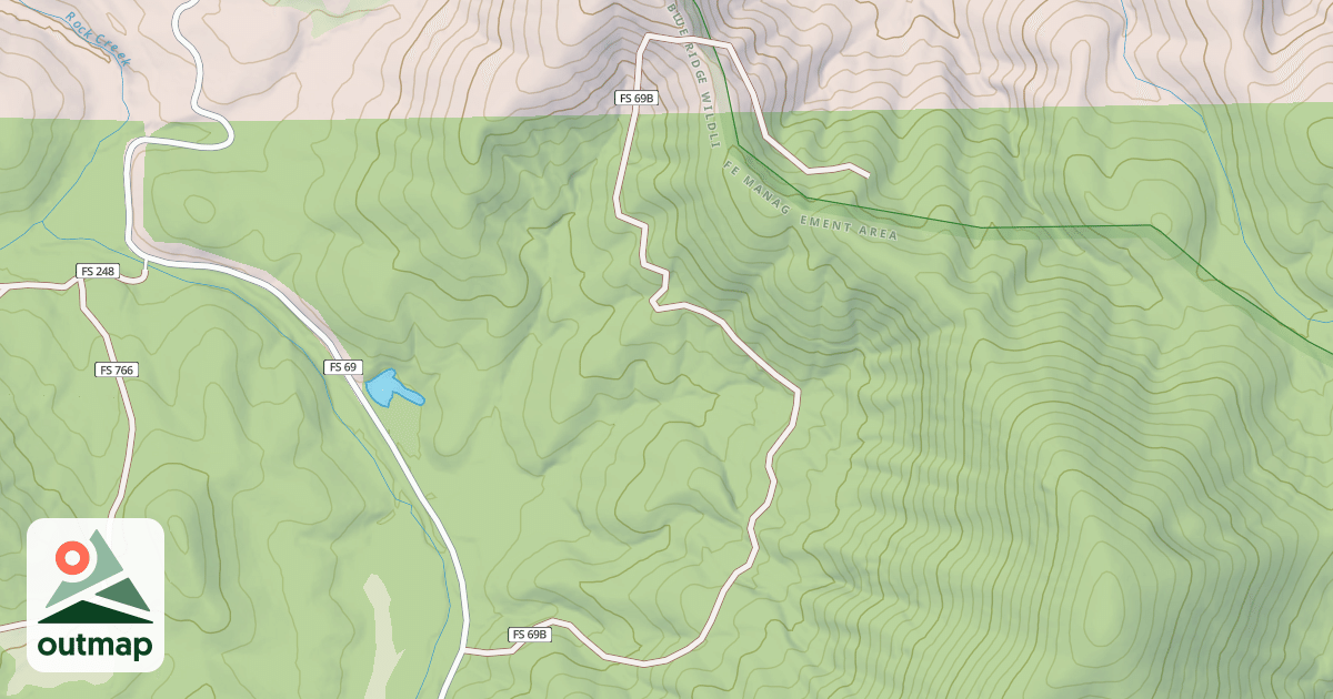 Map of ROCK CREEK BR. B