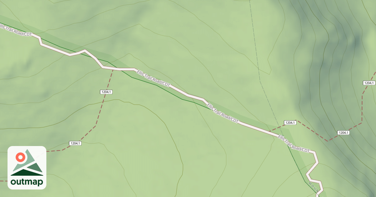 Map of Continental Divide National Scenic Trail