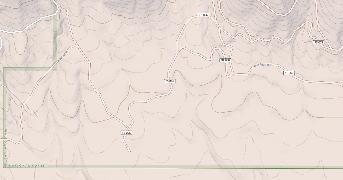 Map preview of USFS National Forest System Roads {59AC9ECD-BDCB-4B5C-86DB-11A38CB5C078}