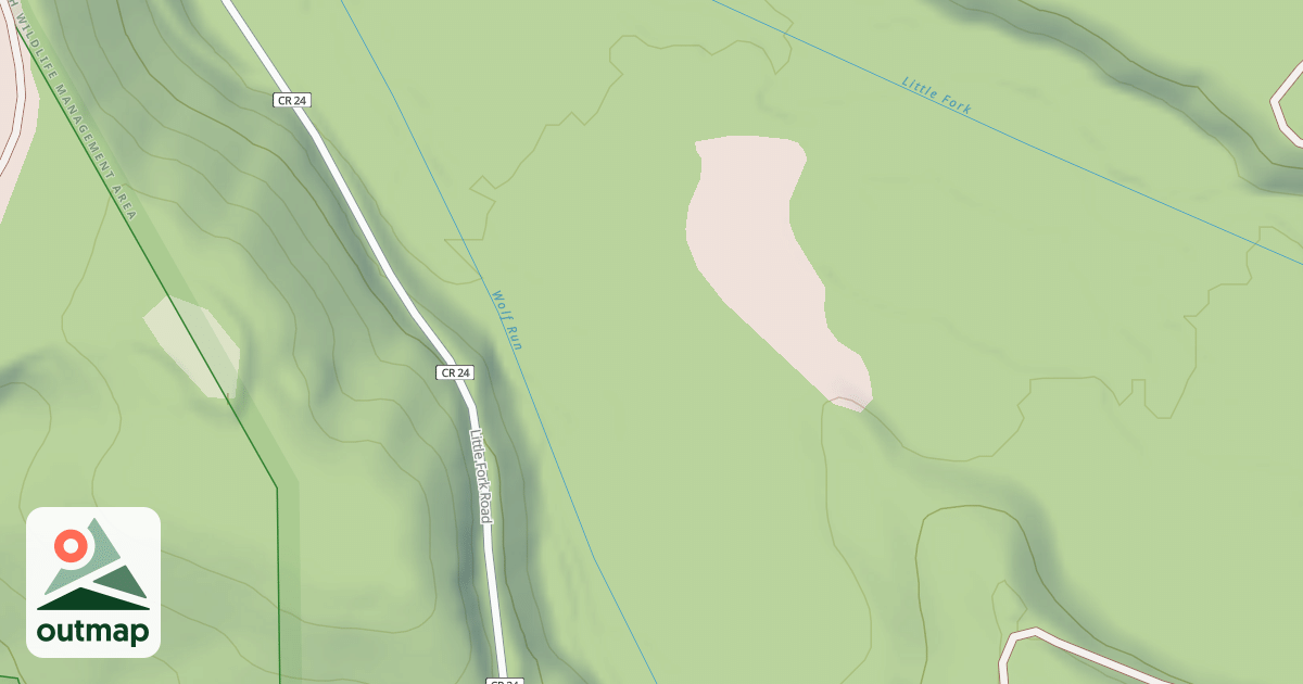 Map of WOLF RUN