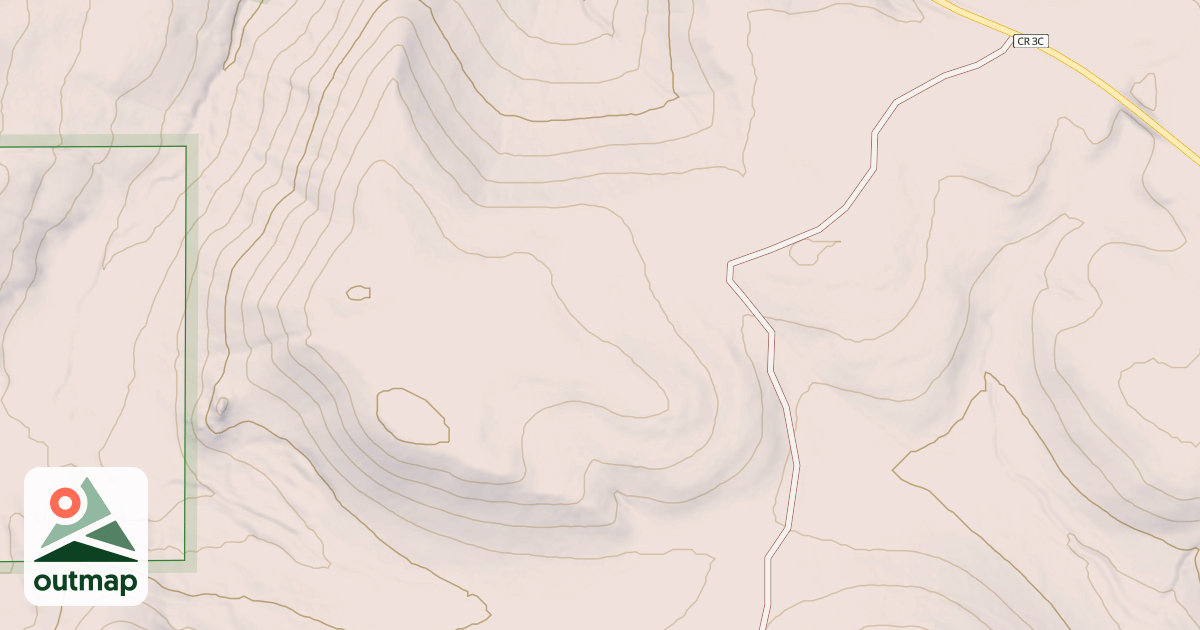 Map of VANOCKER CANYON BR 2A