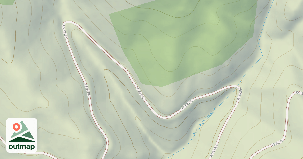 Map of (FDR) NORTH FORK RYE CREEK