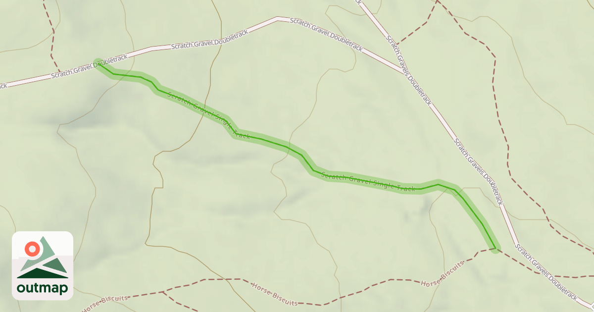 Map of Scratch Gravel Single Track