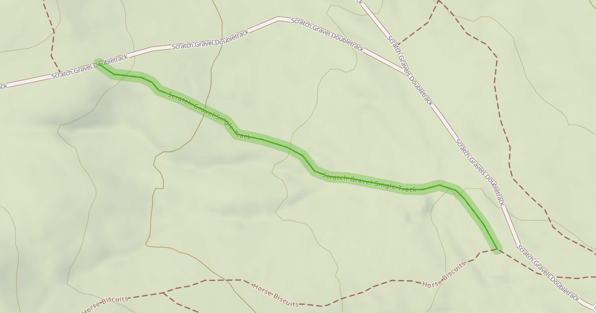 Map preview of Scratch Gravel Single Track