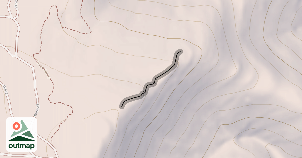 Map of Flintstone Advanced Option 2 Trail