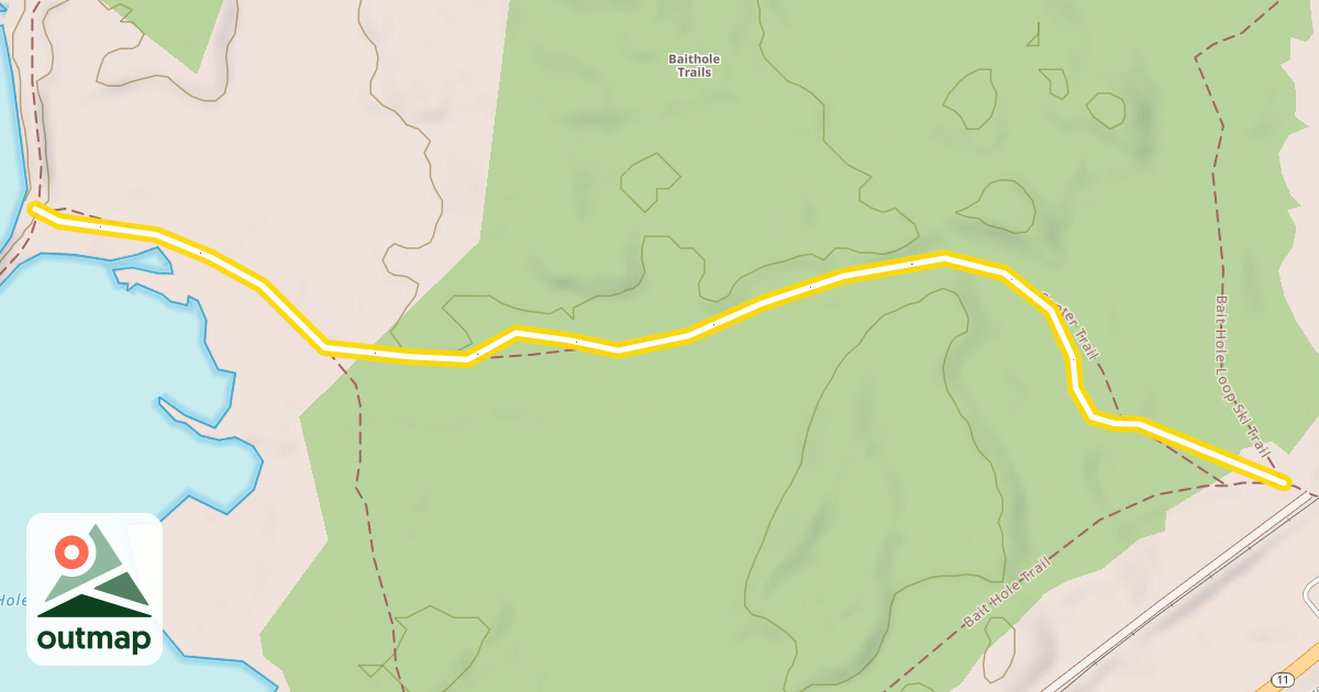 Map of Center Trail