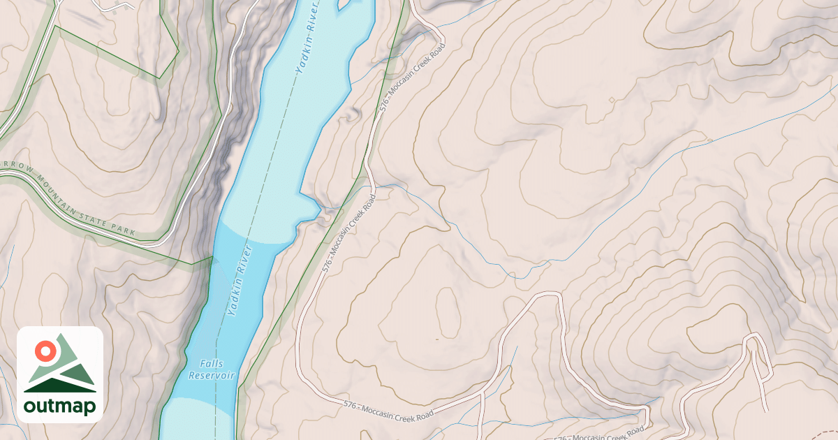 Map of MOCCASIN CREEK