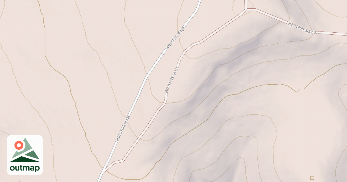 Map of HAMS FORK RIDGE SPUR C