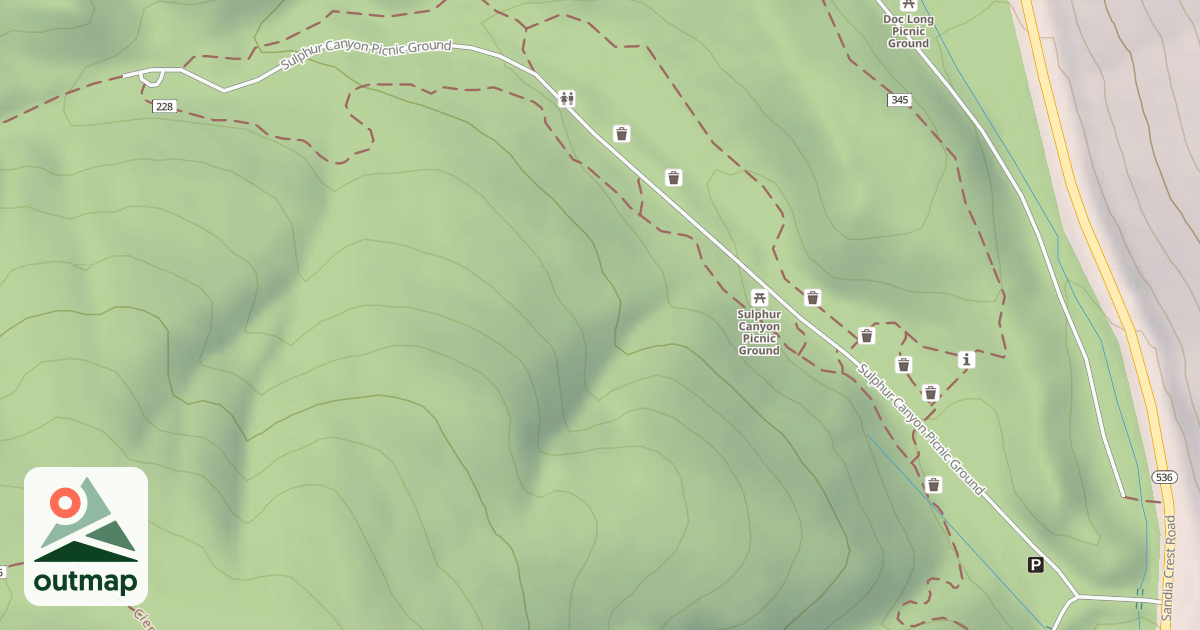 Map of SULPHUR CANYON