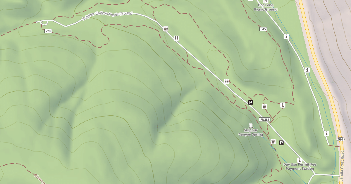 Map preview of SULPHUR CANYON