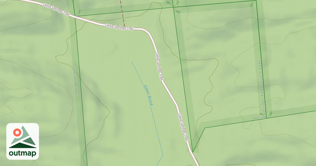 Map of Lithia Springs Trail
