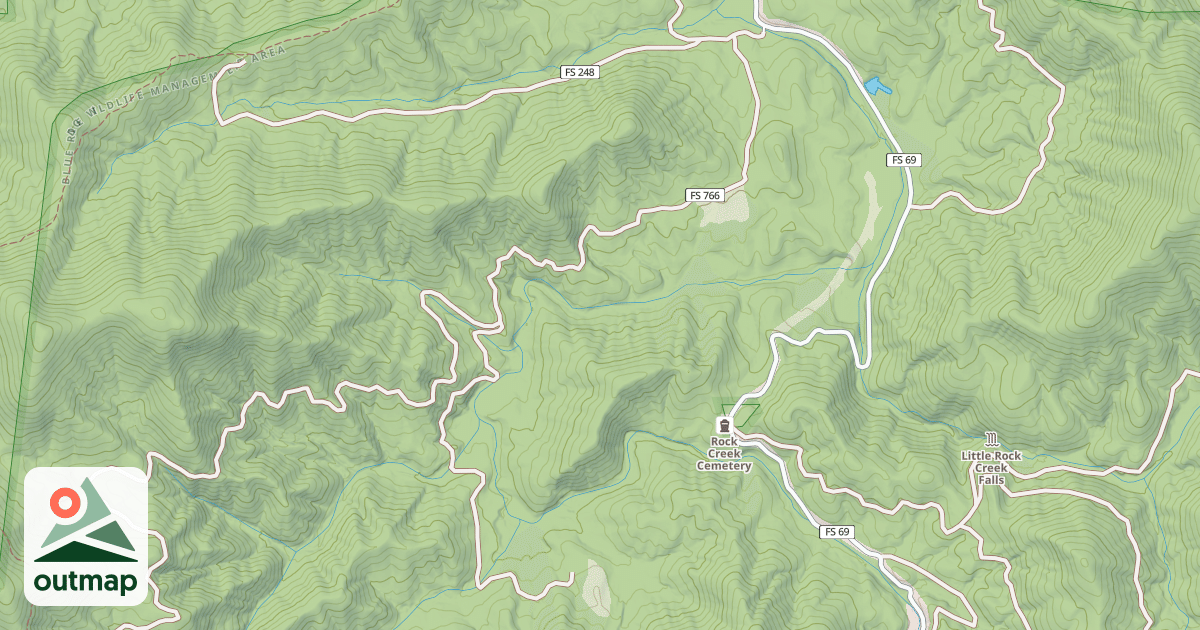 Map of JOHN DICK MTN
