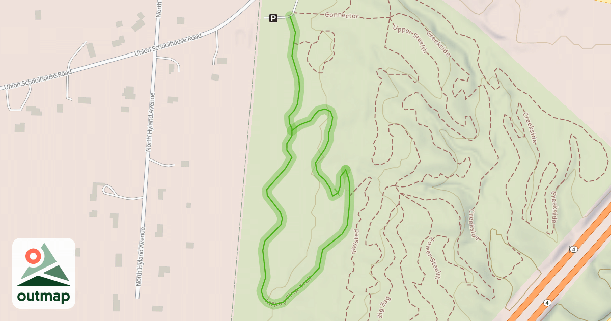 Map of Hilltop Flow Trail