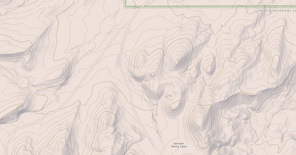 Map preview of USFS National Forest System Roads {98D274B0-0D95-474C-A25C-98A564F65D63}