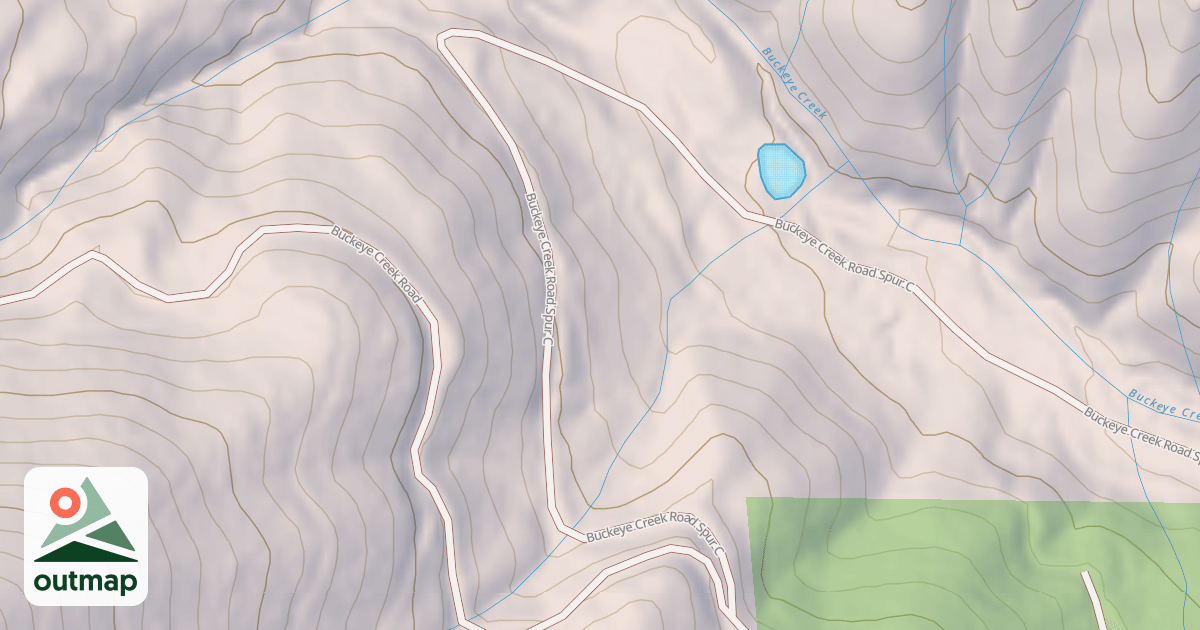 Map of BUCKEYE CREEK