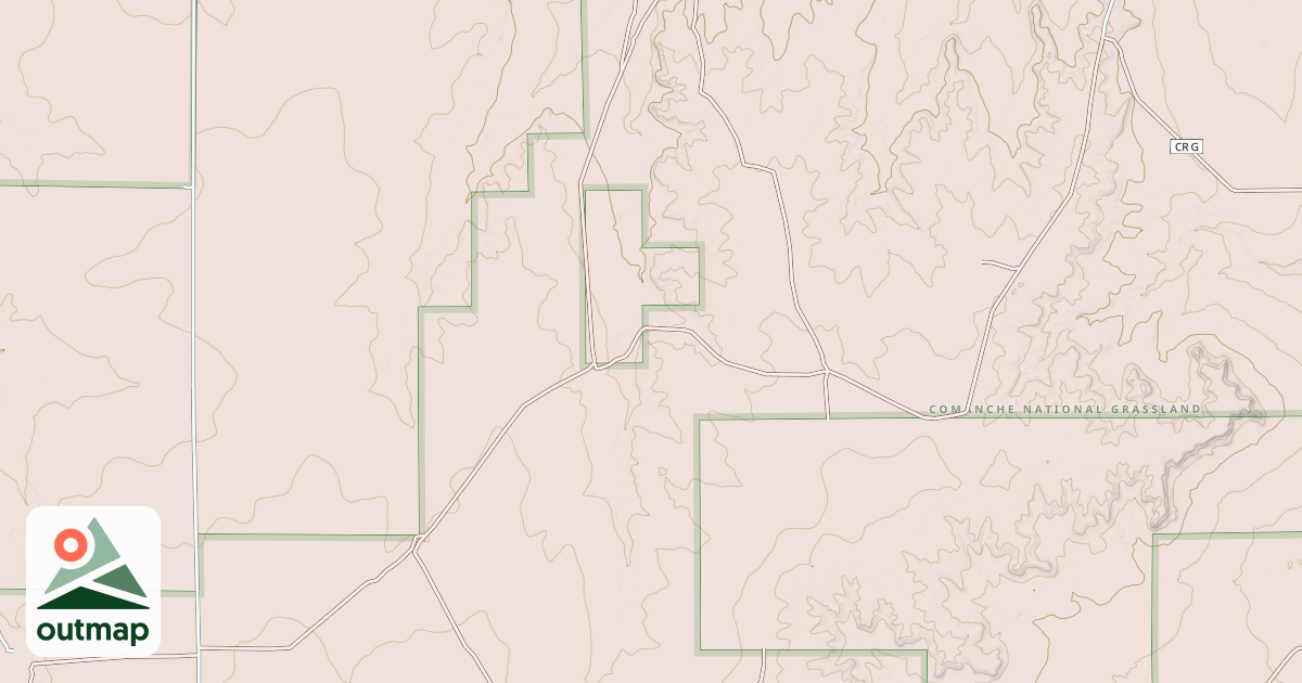 Map of SOUTH CROOKED ARROYO