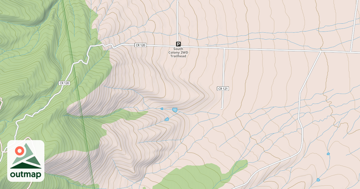 Map of South Colony Road