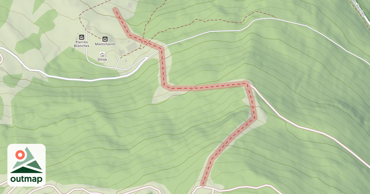 Map of Les Pelées