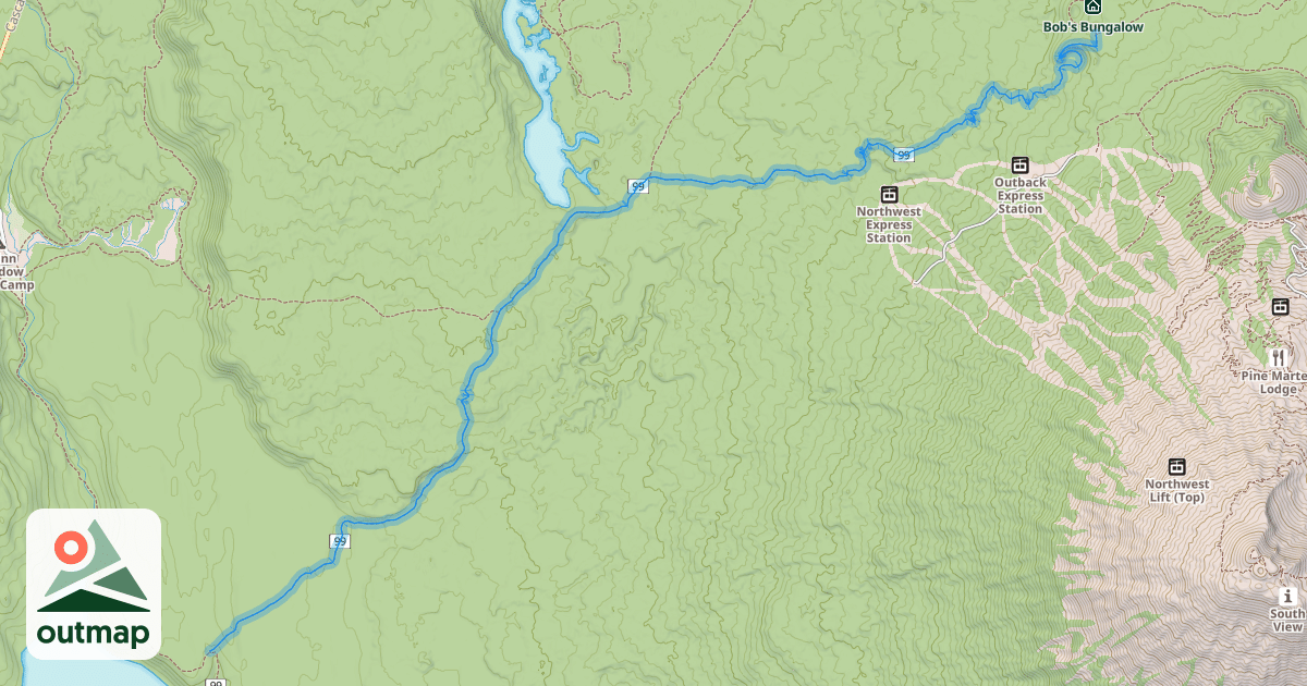 Map of Metolius-Windigo Trail